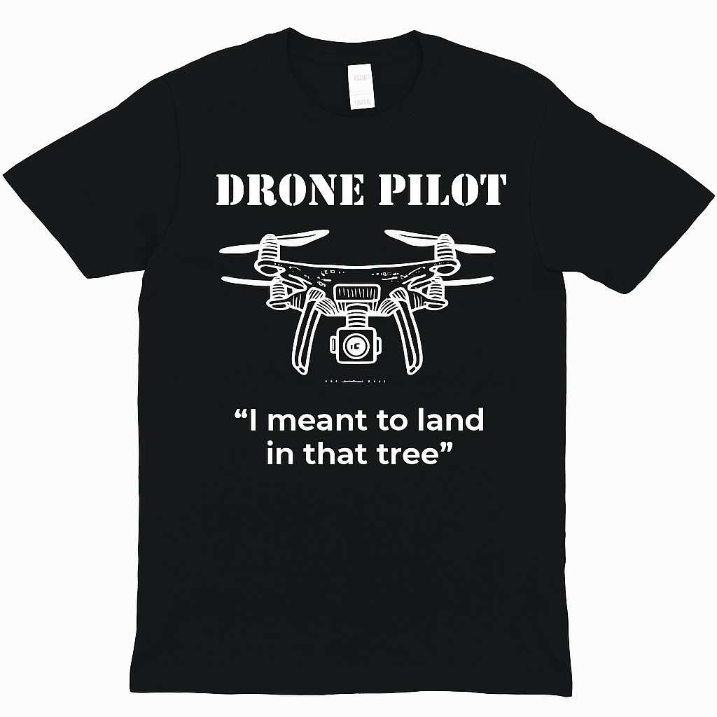 Drone Pilot 'I Meant to Land in That Tree' T-Shirt – Unisex, Black